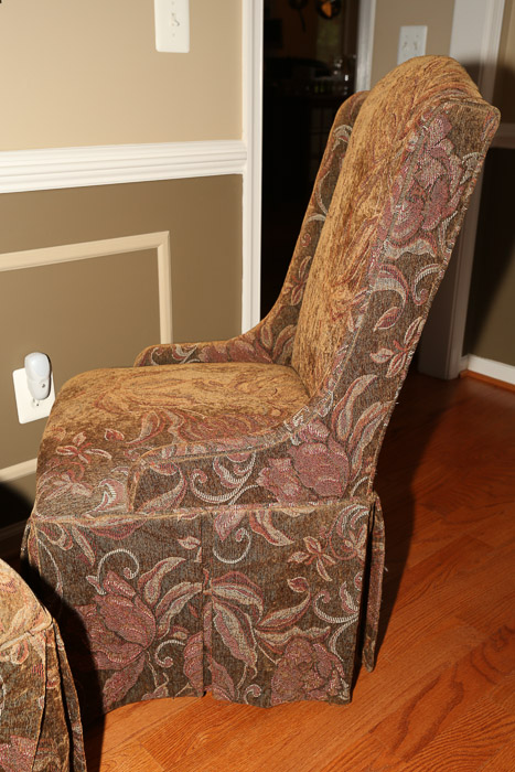 Floral Upholstered Dining Chairs