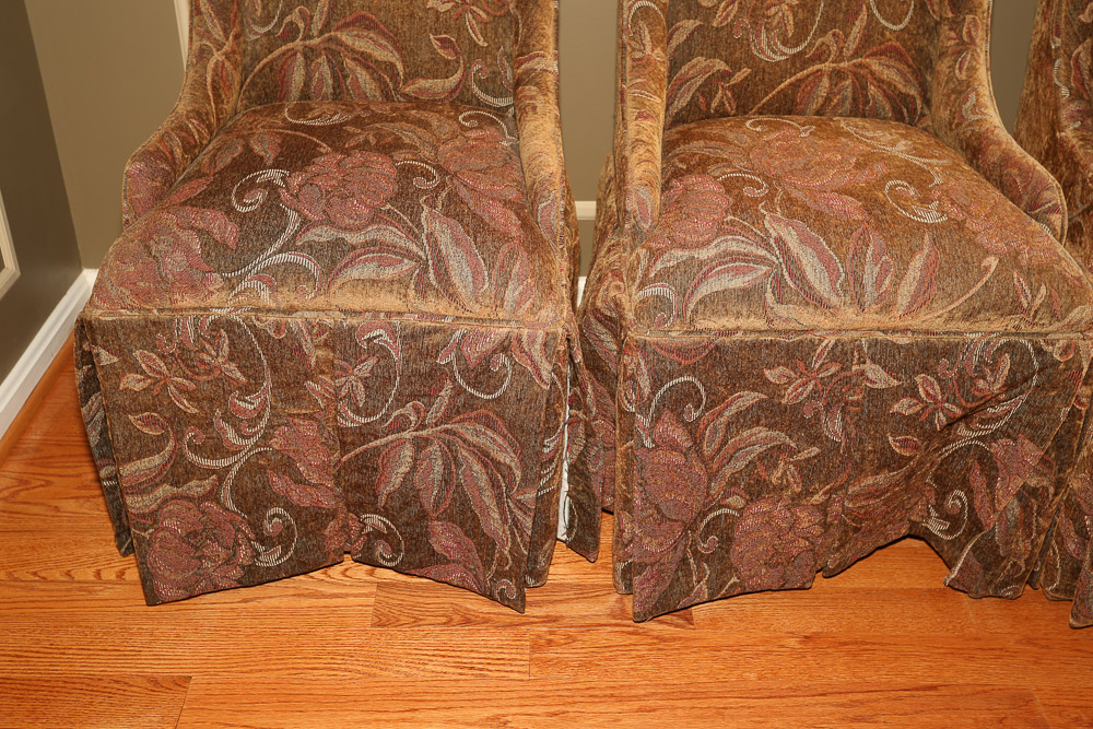 Floral Upholstered Dining Chairs