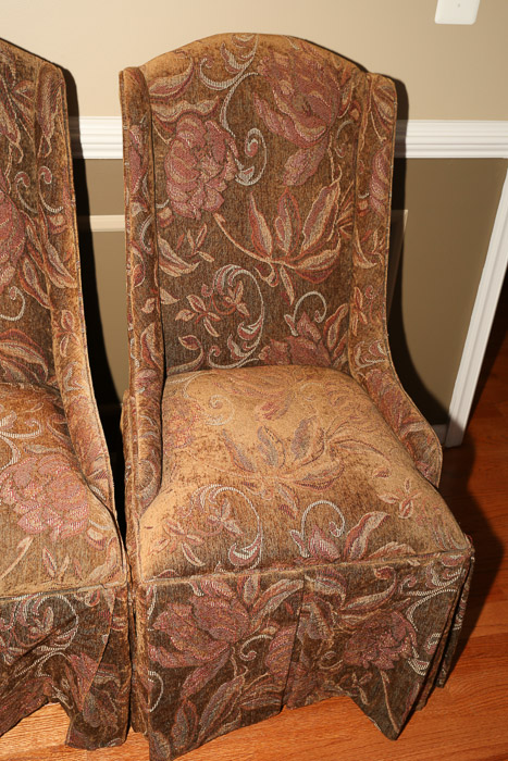Floral Upholstered Dining Chairs