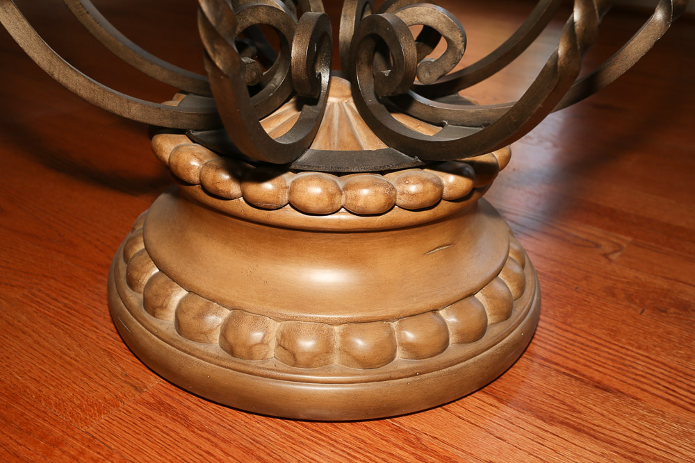 Neoclassical Style Circular Dining Table