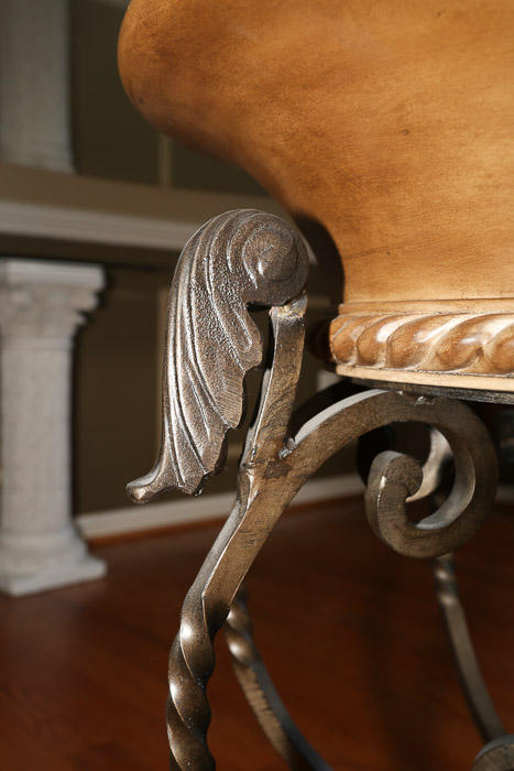 Neoclassical Style Circular Dining Table