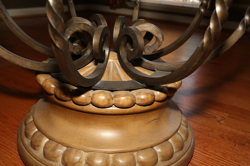 Neoclassical Style Circular Dining Table