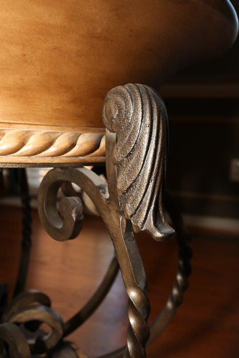 Neoclassical Style Circular Dining Table