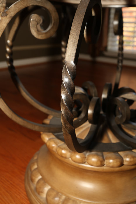 Neoclassical Style Circular Dining Table