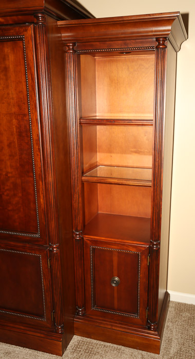 Breakfront Media and Display Cabinet with Lighting