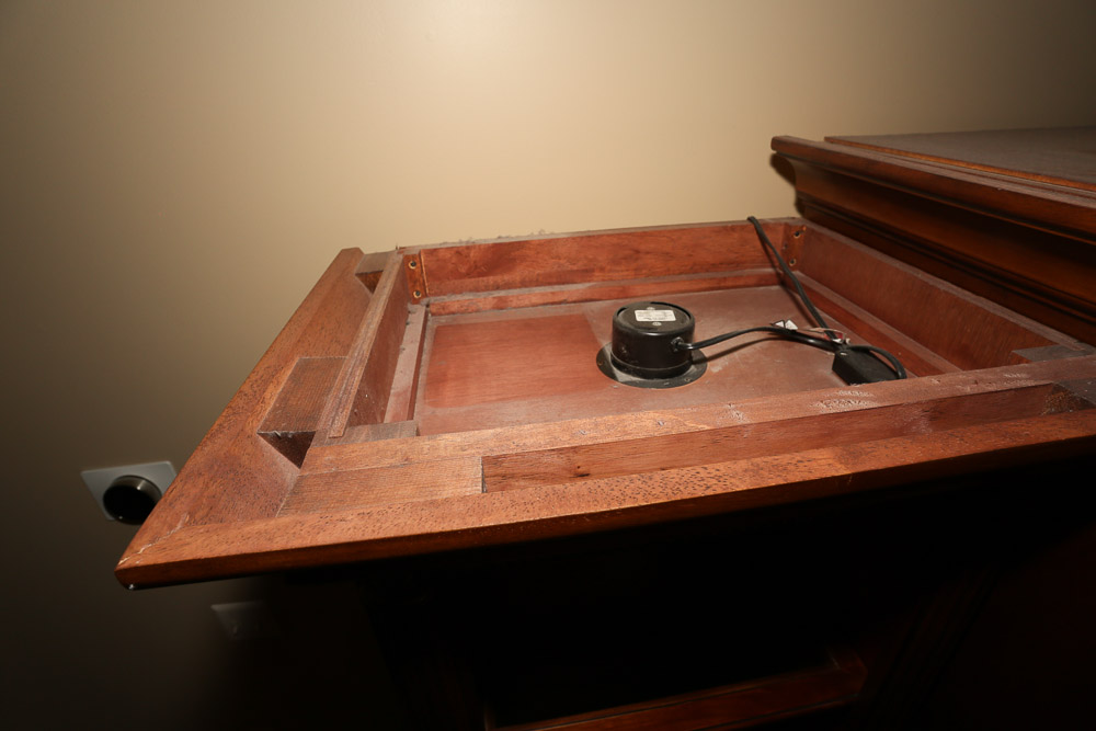 Breakfront Media and Display Cabinet with Lighting