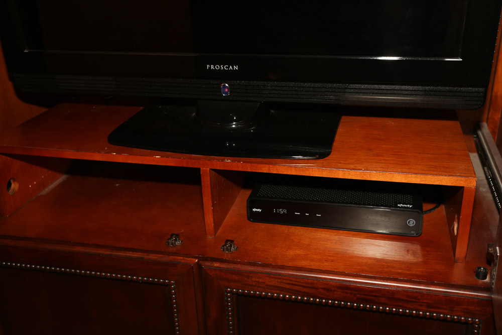 Breakfront Media and Display Cabinet with Lighting