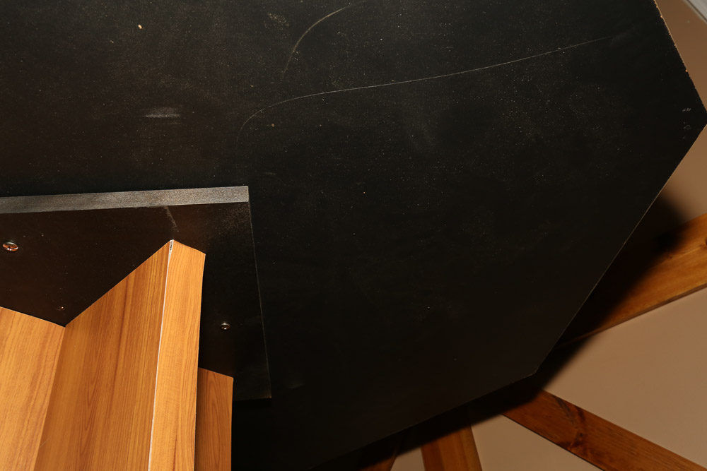 Wood Veneer Poker Table with Poker Chip Sets and Bicycle Playing Cards