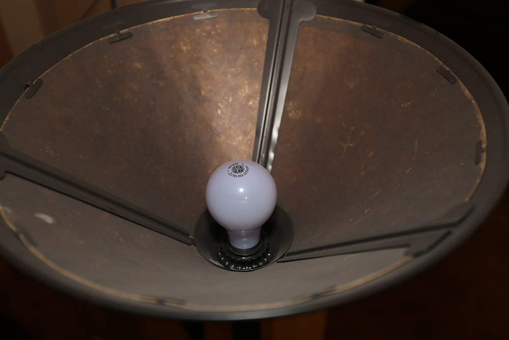 Metal Torchiere Floor Lamp