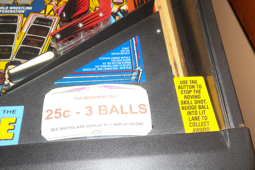 1994 Royal  Rumble WWF Pinball Machine