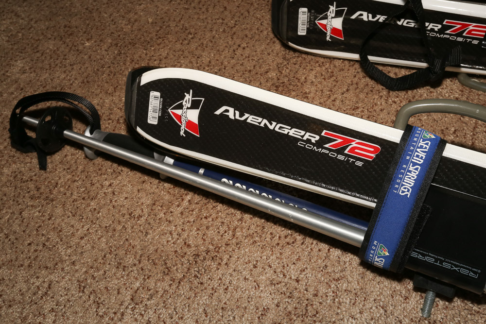 Rossignol Avenger 72 Composite Skis with Axium 100 Bindings and Ski Poles