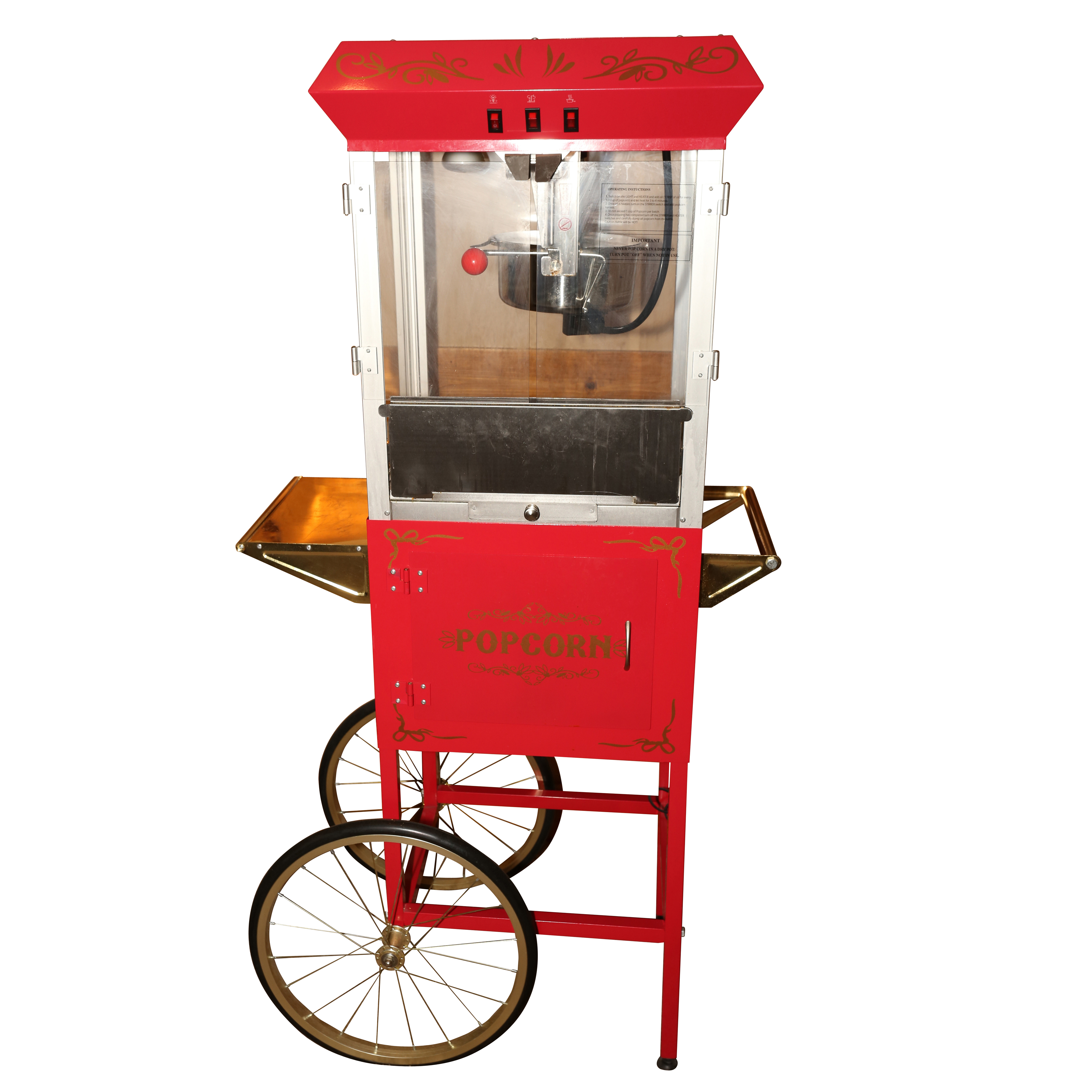 Movie Style Standing Popcorn Machine