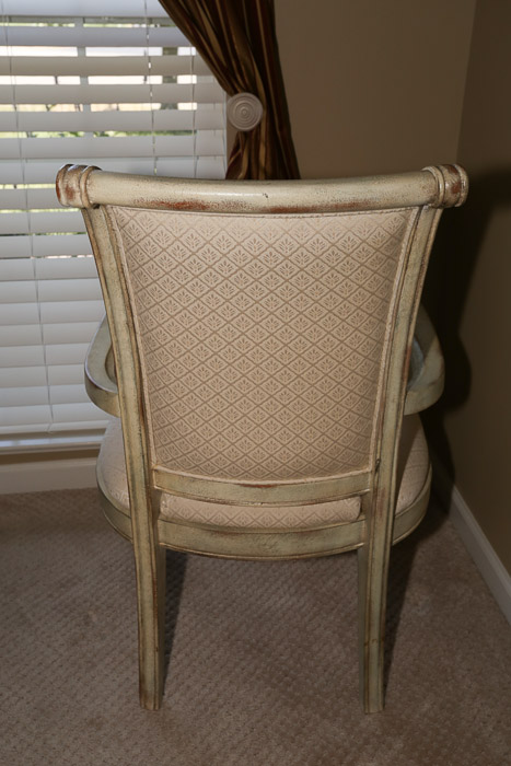 Antiqued Louis XVI Style Armchair Pair