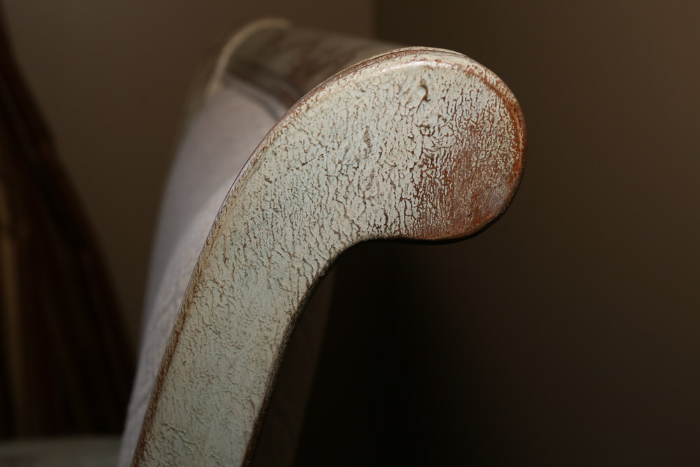 Antiqued Louis XVI Style Armchair Pair