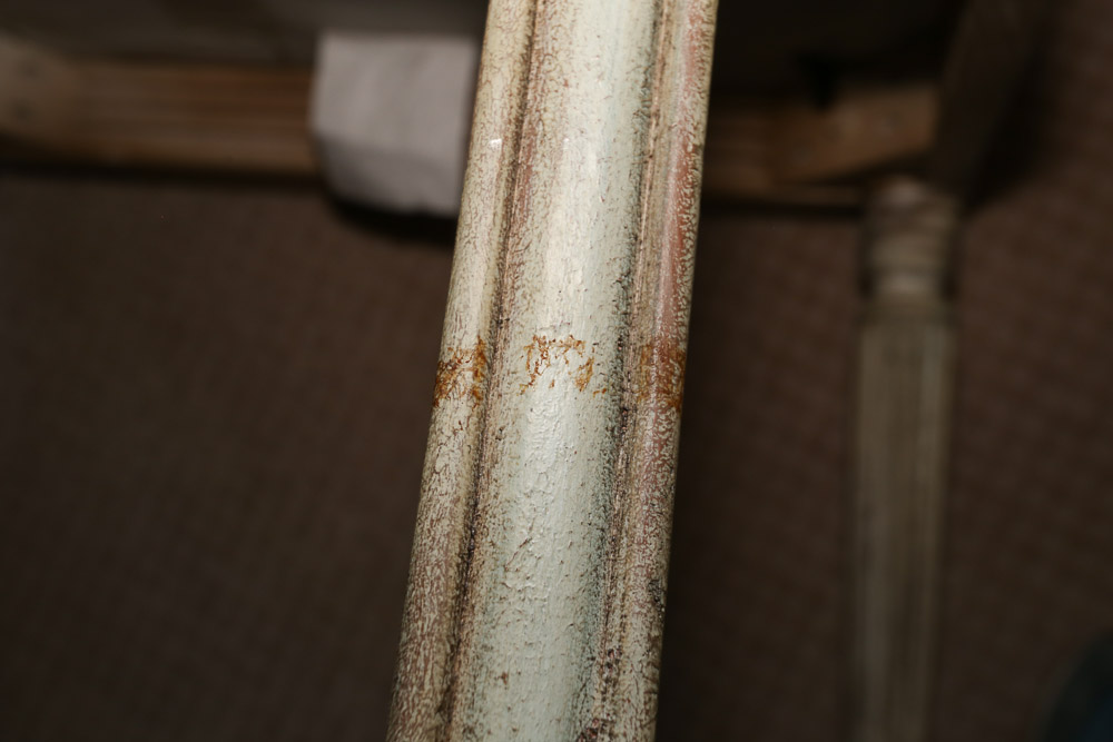 Antiqued Louis XVI Style Armchair Pair