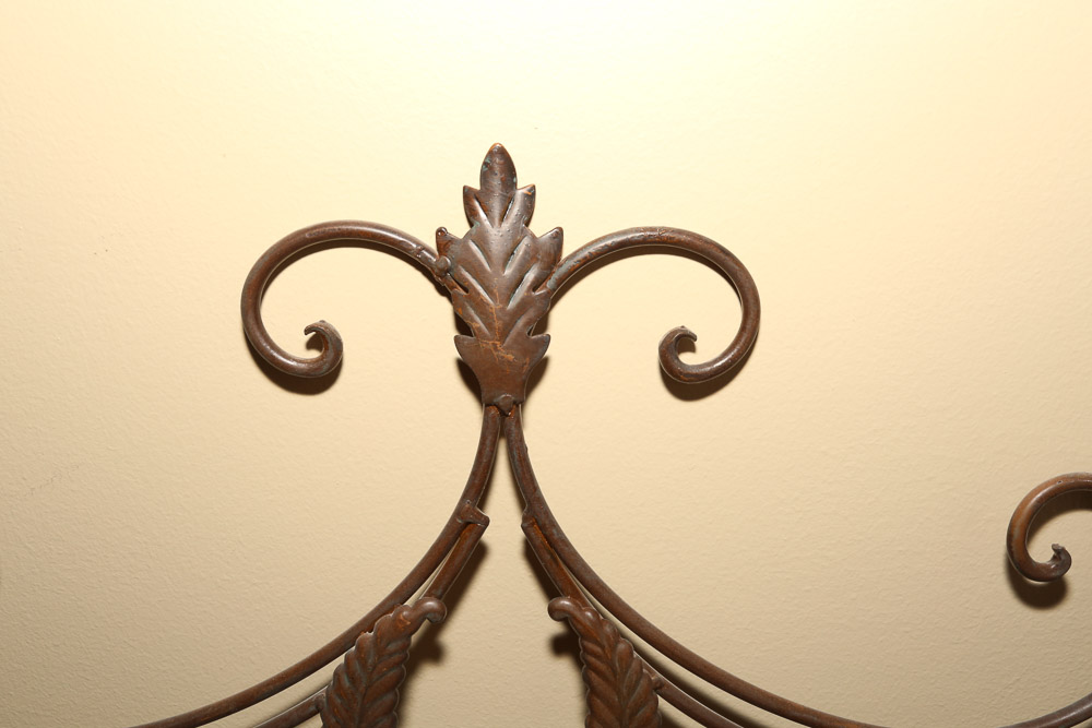 Contemporary Scrolled Metal Foliate Themed Wall Hangings