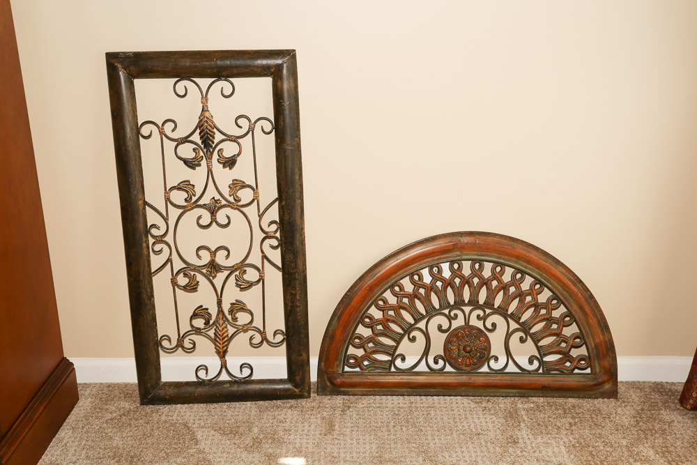 Contemporary Scrolled Metal Wall Hangings