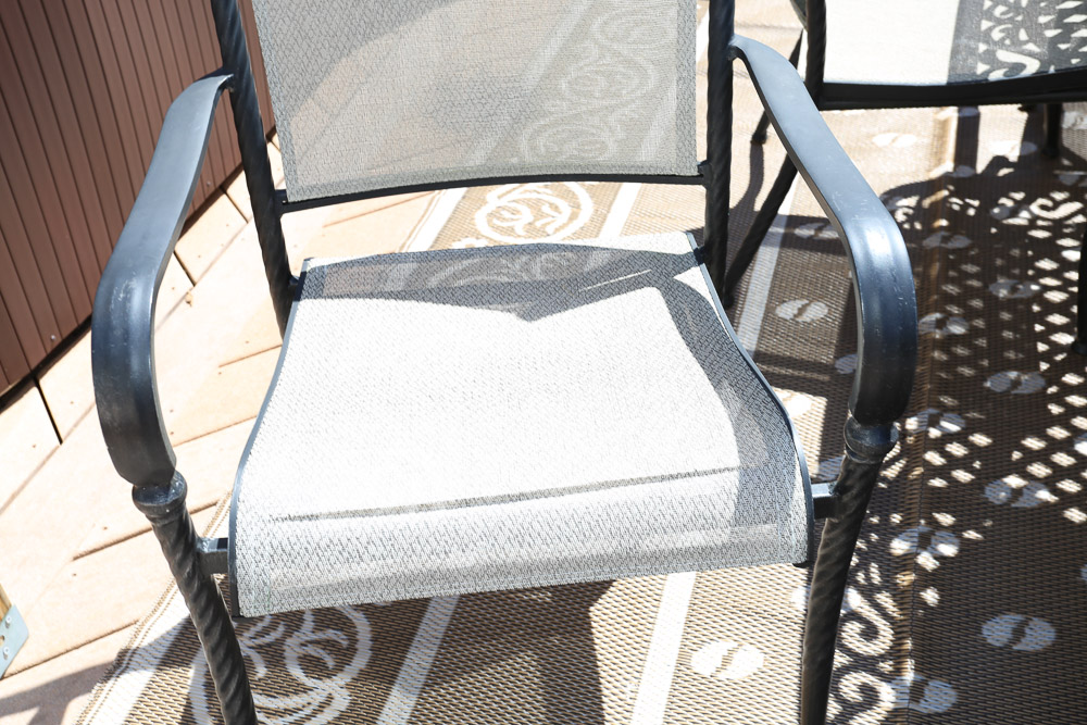 Metal Patio Dining Set with Umbrella