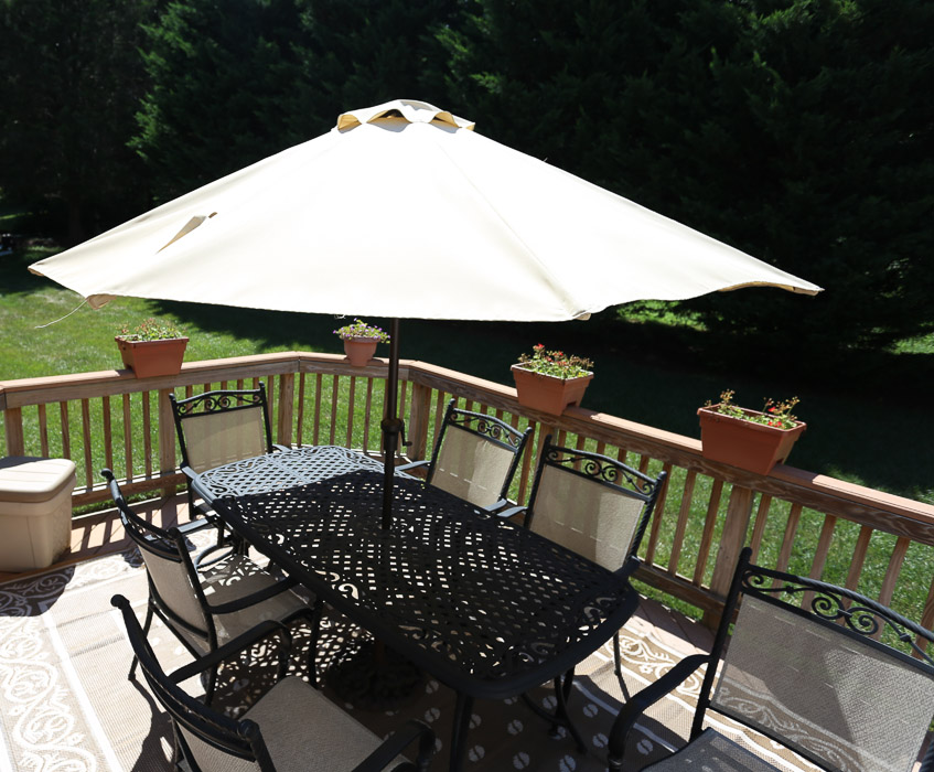 Metal Patio Dining Set with Umbrella