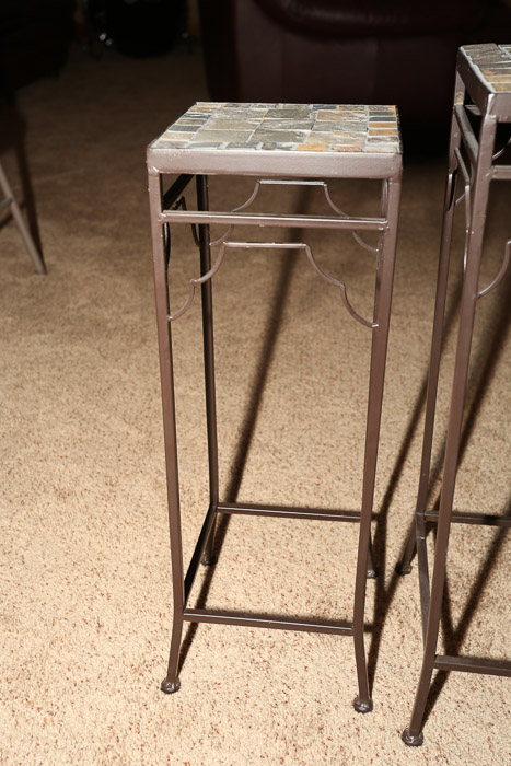 Tile Top Nesting Table Pair