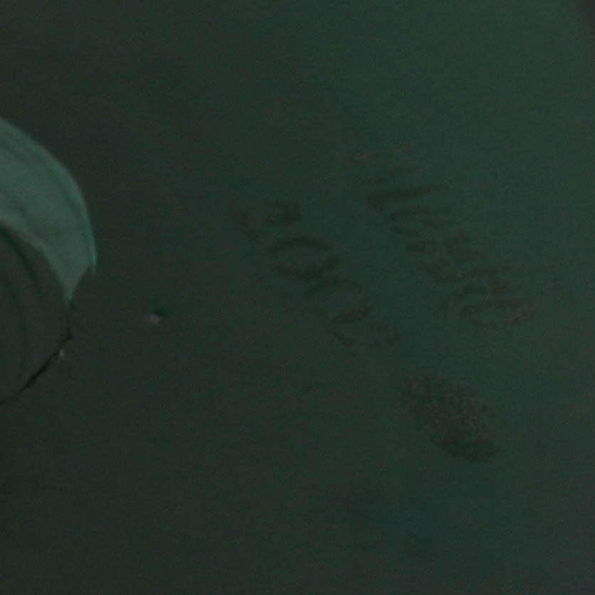 Blenko Handblown Emerald Glass Floor Vase with Stopper