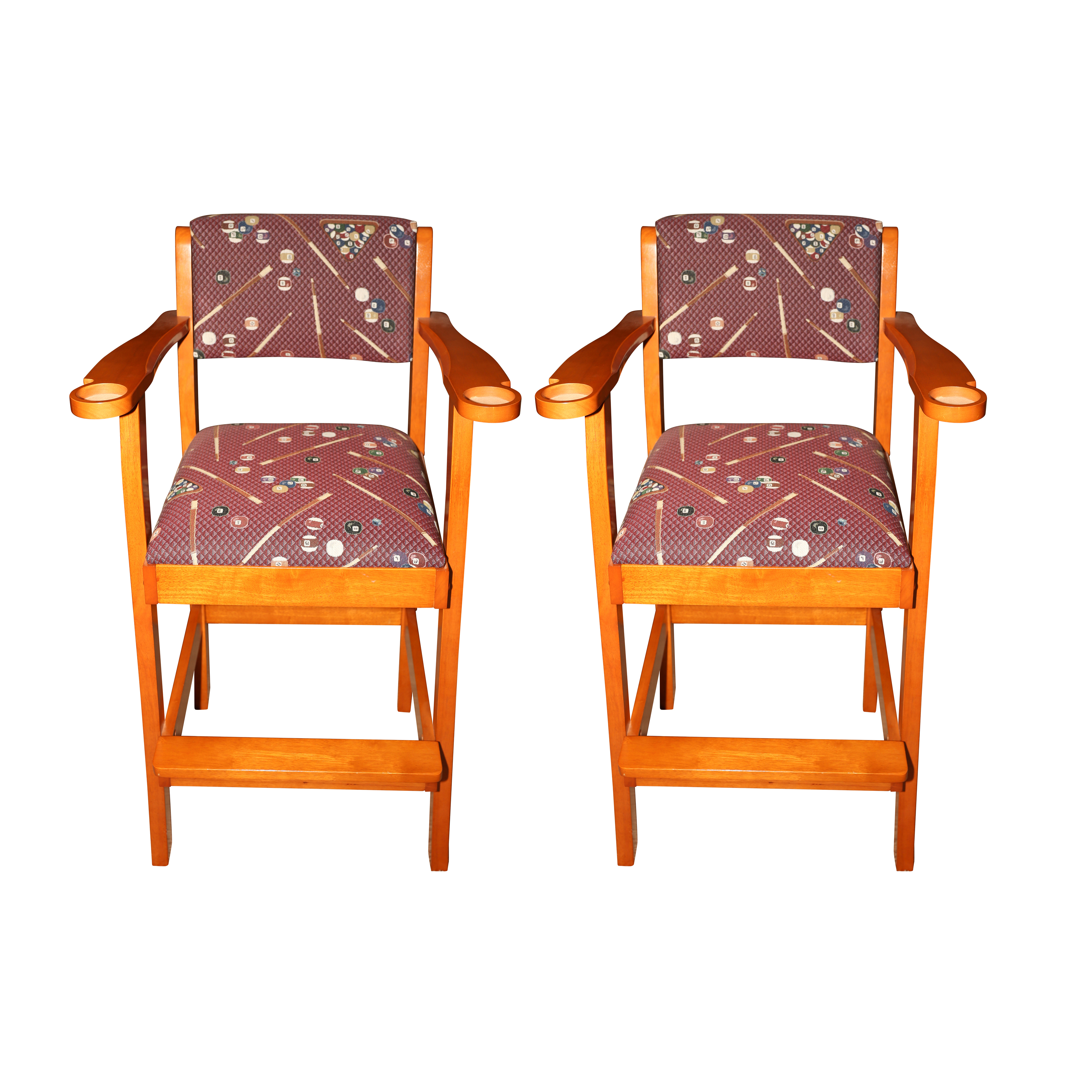 Wooden Billiards Spectator Chairs