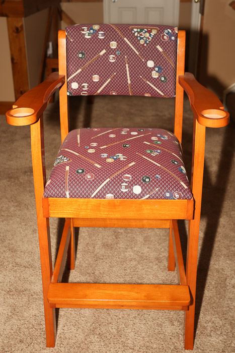 Wooden Billiards Spectator Chairs