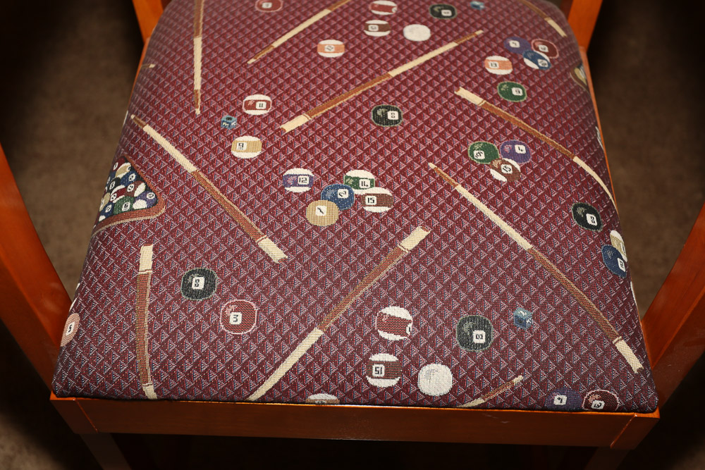 Wooden Billiards Spectator Chairs