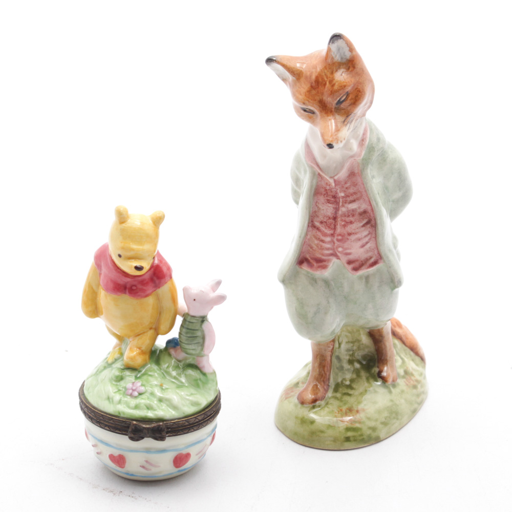 Animal Figurines Featuring "Winnie The Pooh"