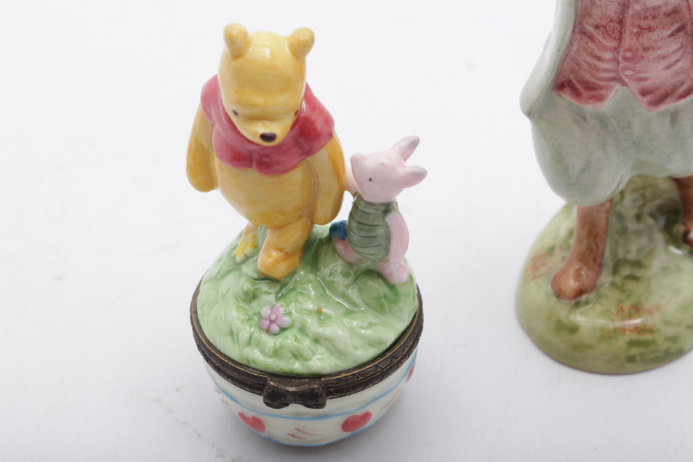 Animal Figurines Featuring "Winnie The Pooh"