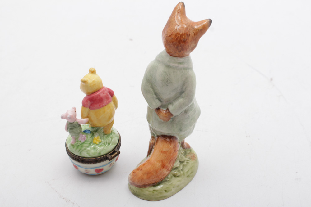 Animal Figurines Featuring "Winnie The Pooh"