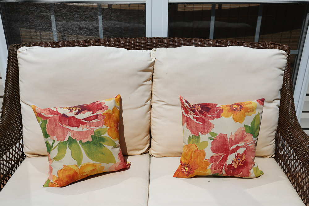 Resin Wicker Loveseat with Ottoman and Accent Table