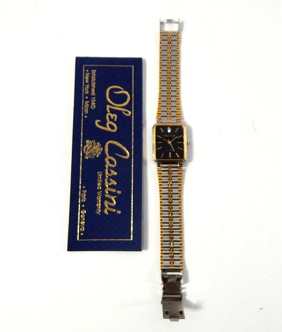 Vintage Oleg Cassini Stainless Steel Watch