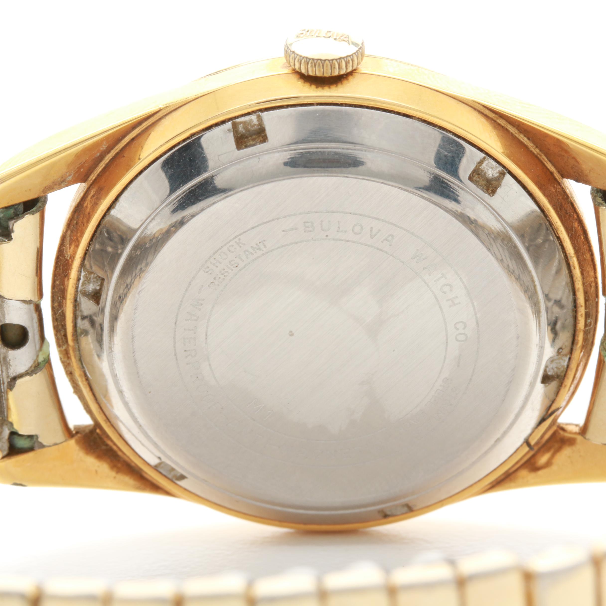 Bulova Gold-Plated Stainless Steel Watch