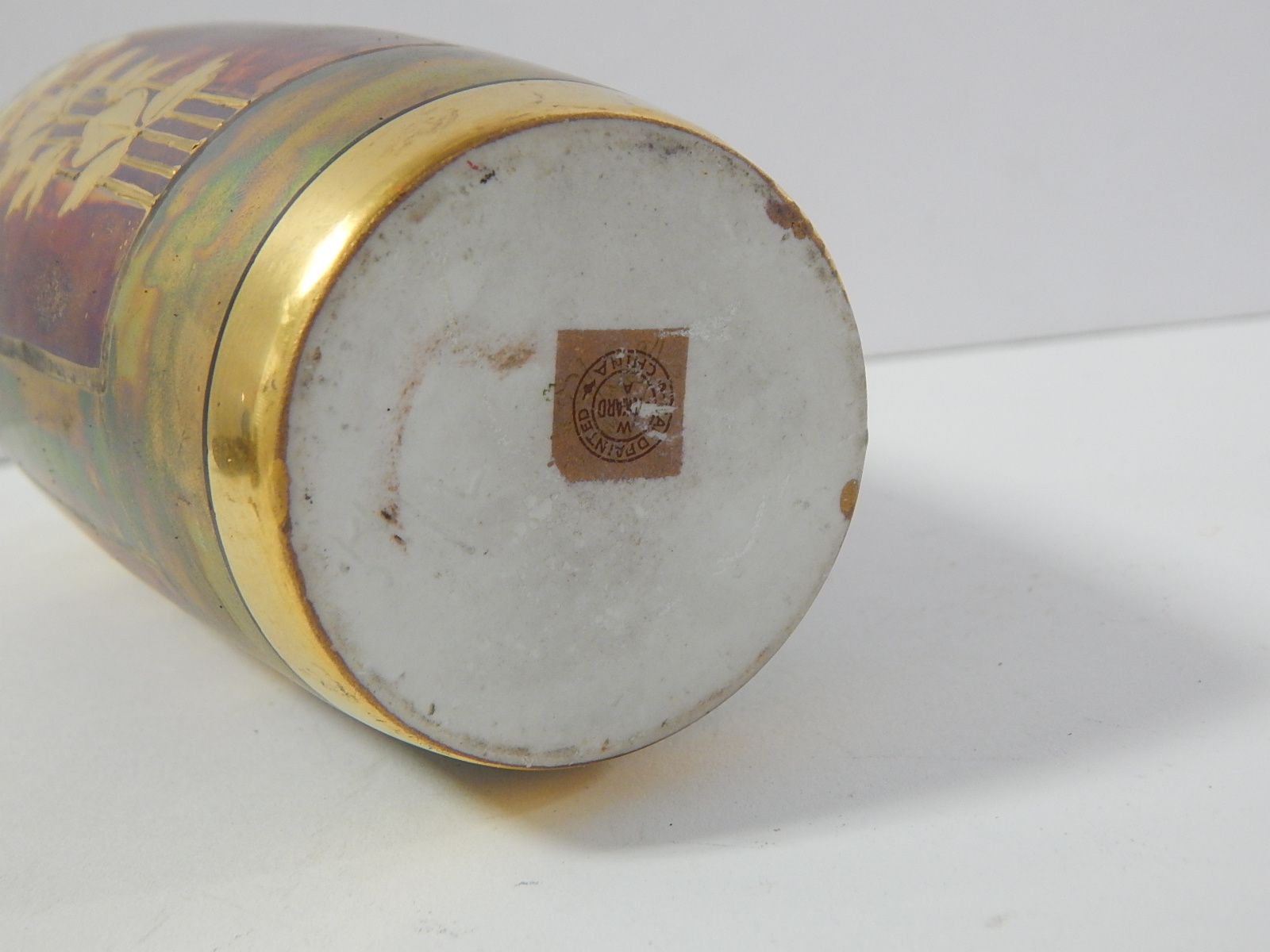 Home Decor with Cast Iron Cat, Enameled Plate, Vase, Ceramic Cat