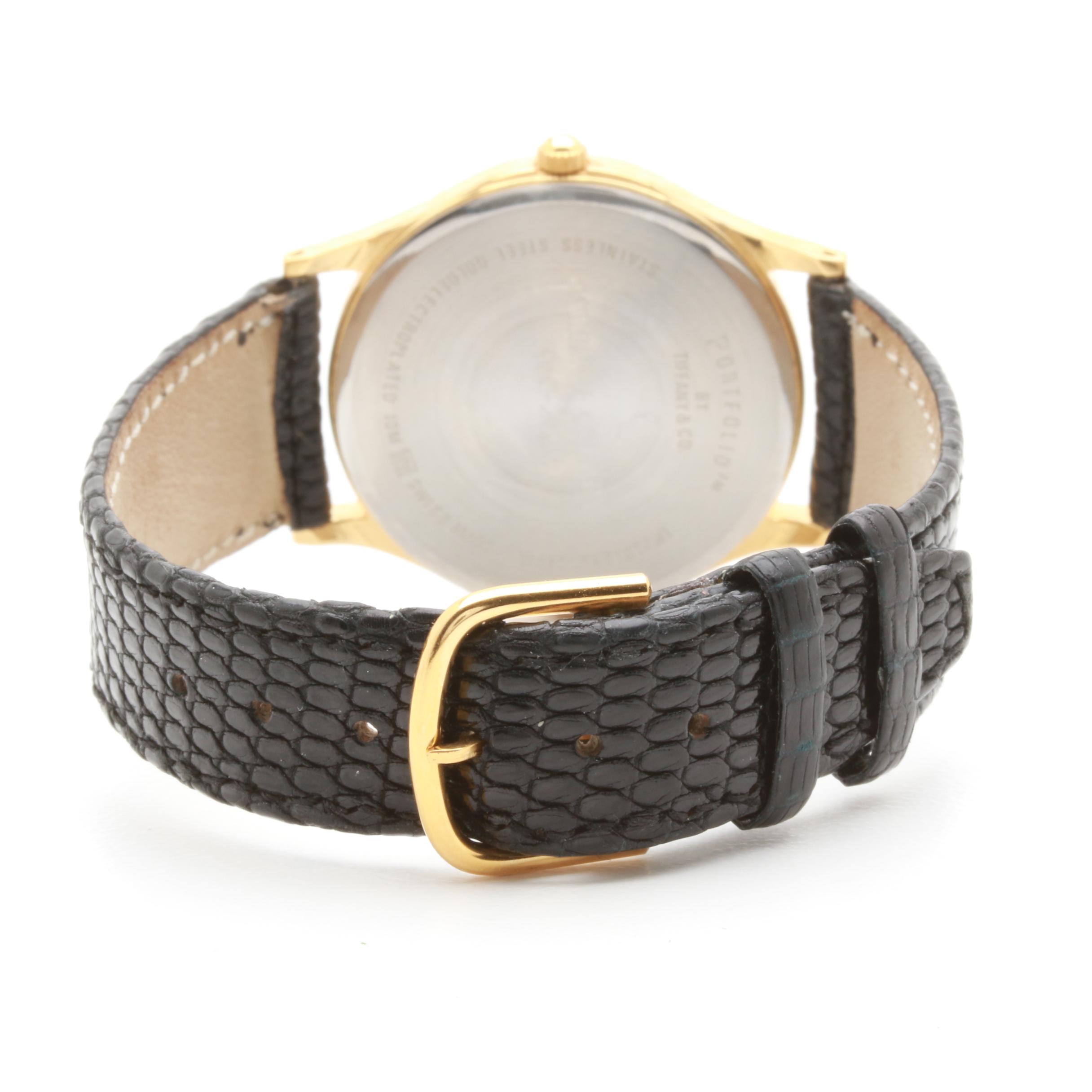 Portfolio by Tiffany & Co. Gold-Plated Stainless Steel Watch