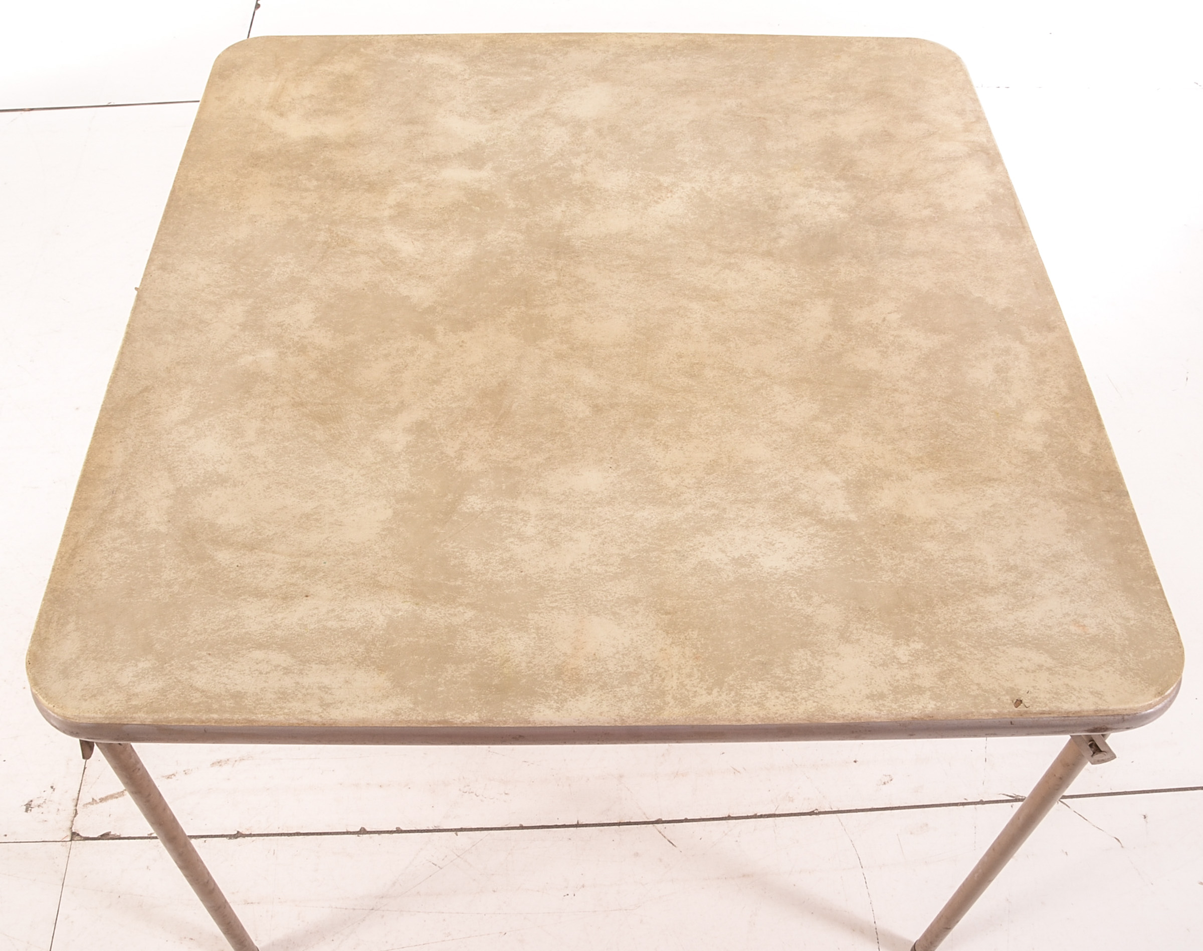 Samsonite Metal Card Table and Four Folding Chairs