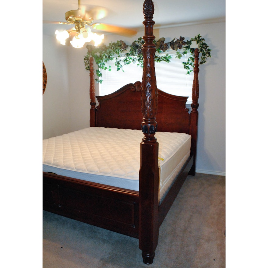 Contemporary King Size Four Poster Bed Frame
