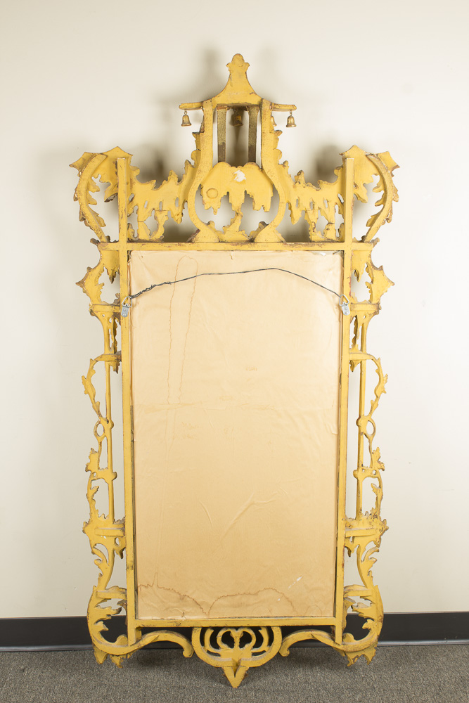 Chinese Chippendale Style Gilt Wall Mirror