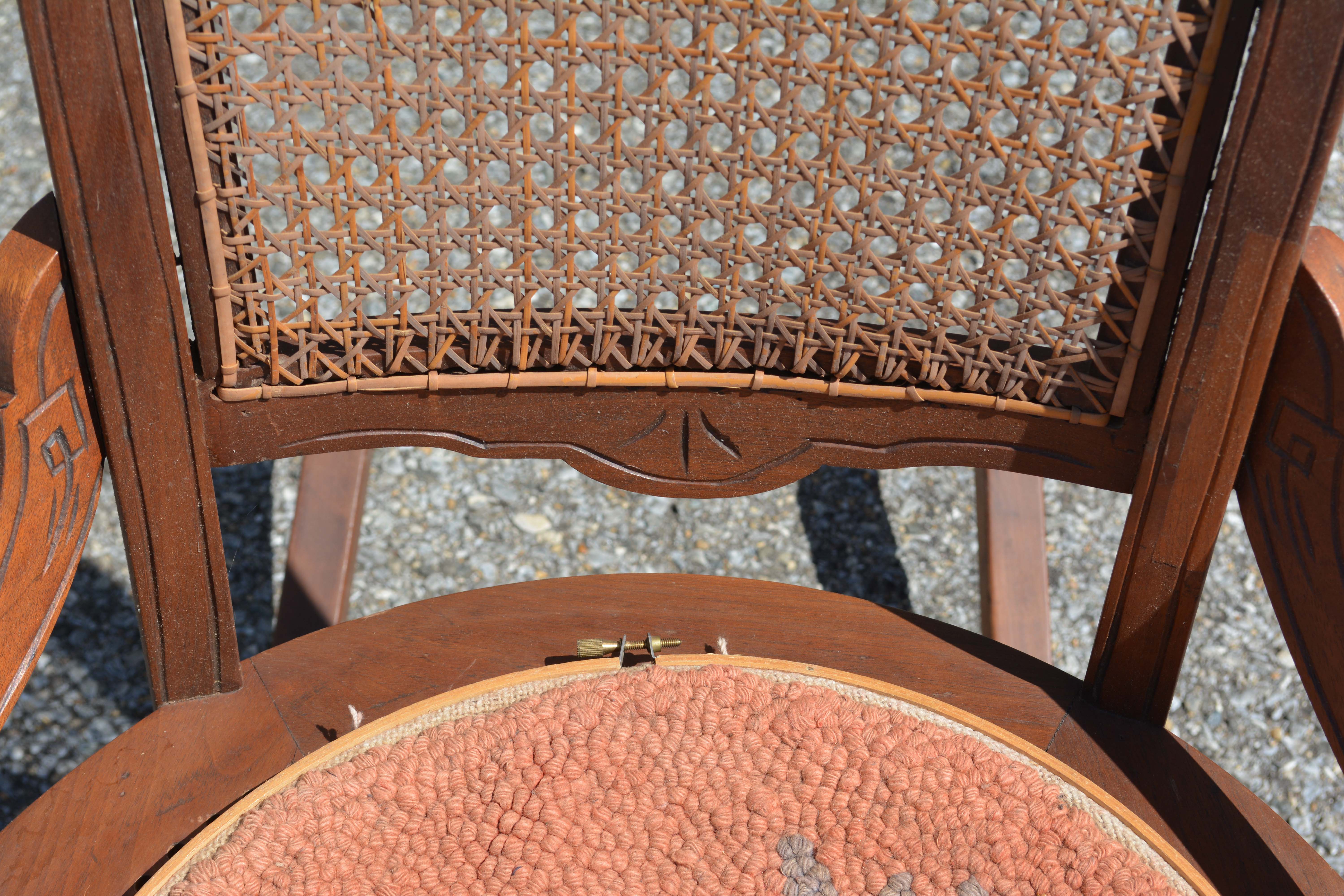 Victorian Style Rocking Chair with Changeable Seat Covers