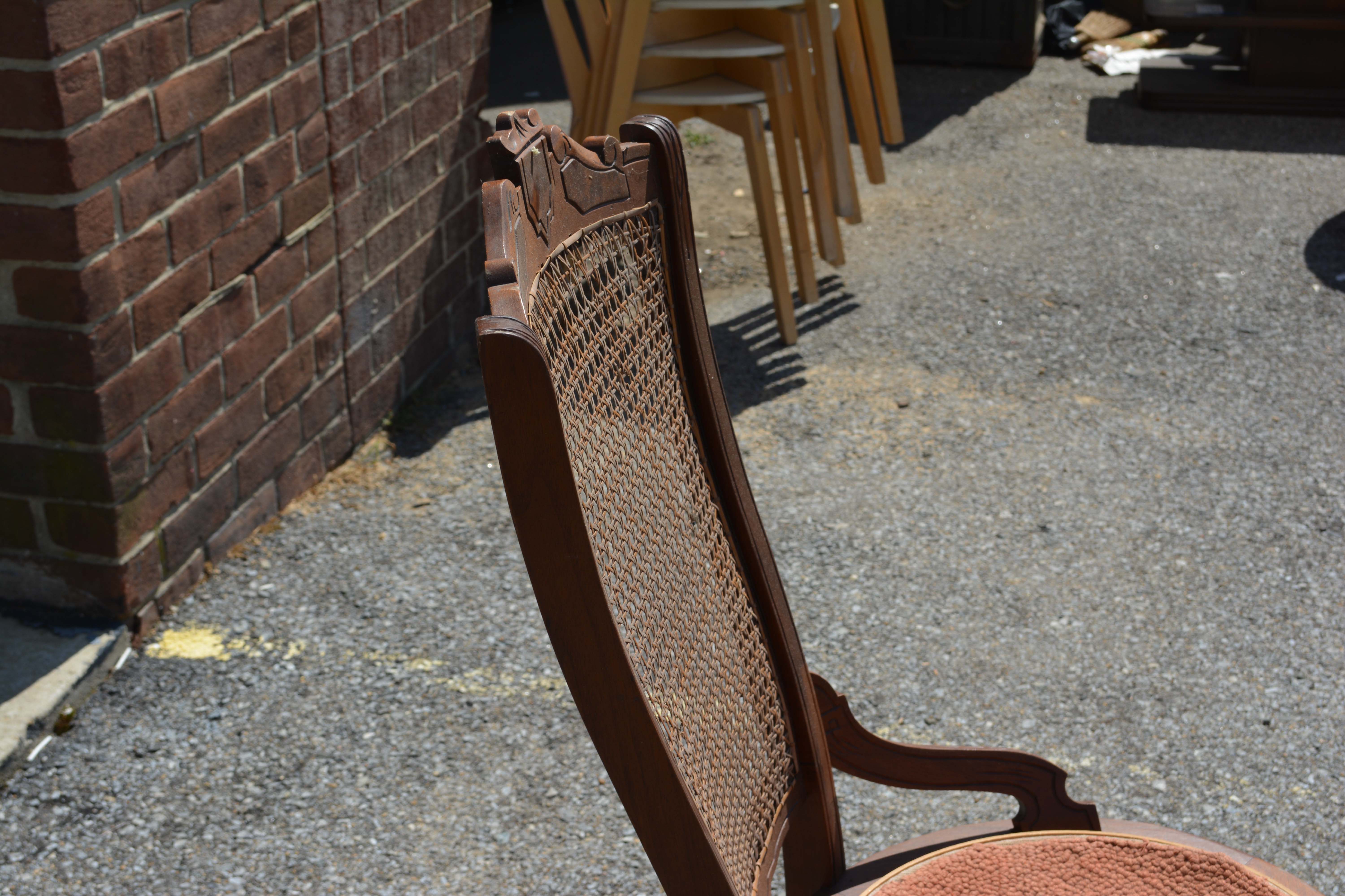 Victorian Style Rocking Chair with Changeable Seat Covers