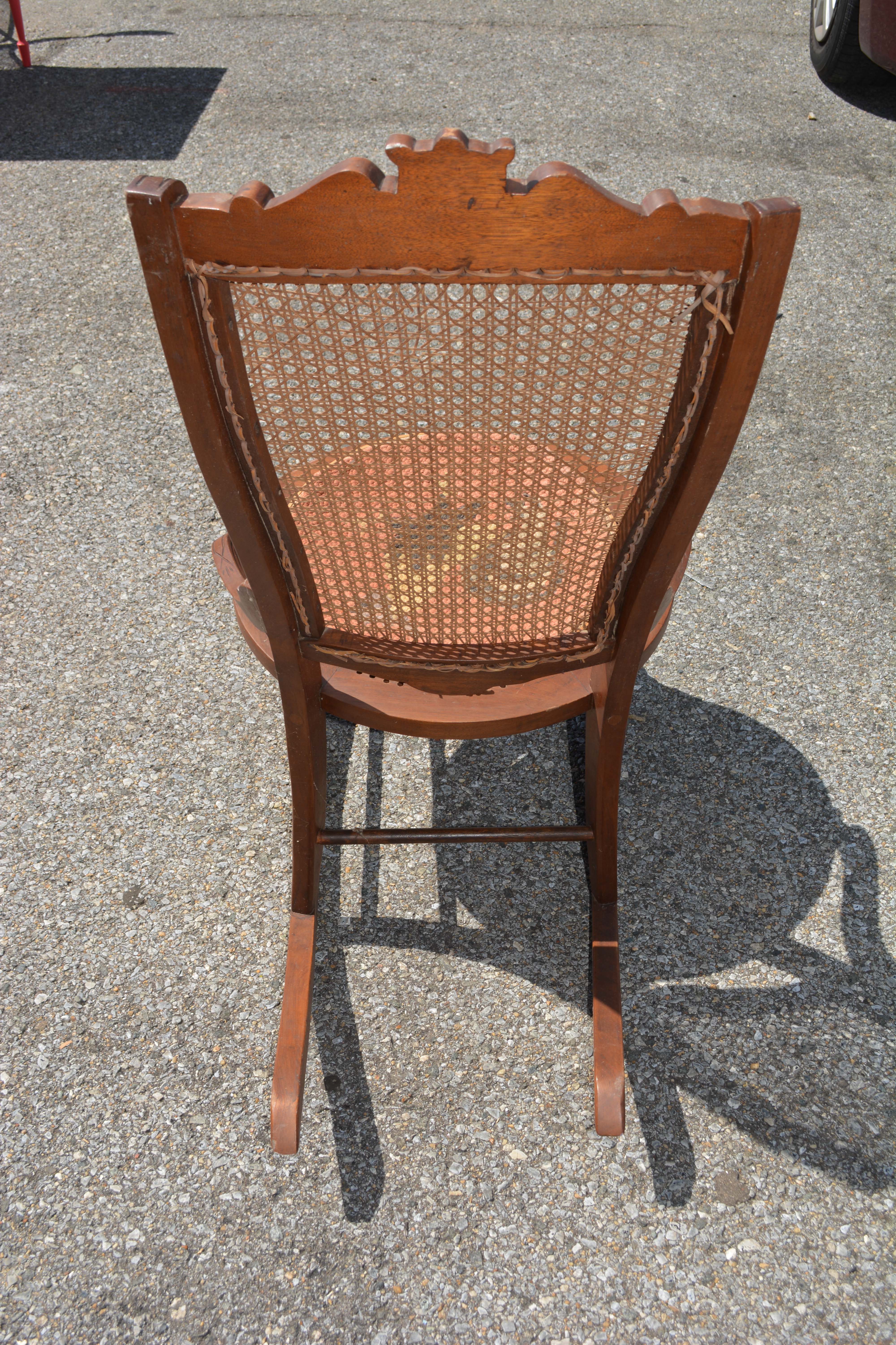 Victorian Style Rocking Chair with Changeable Seat Covers