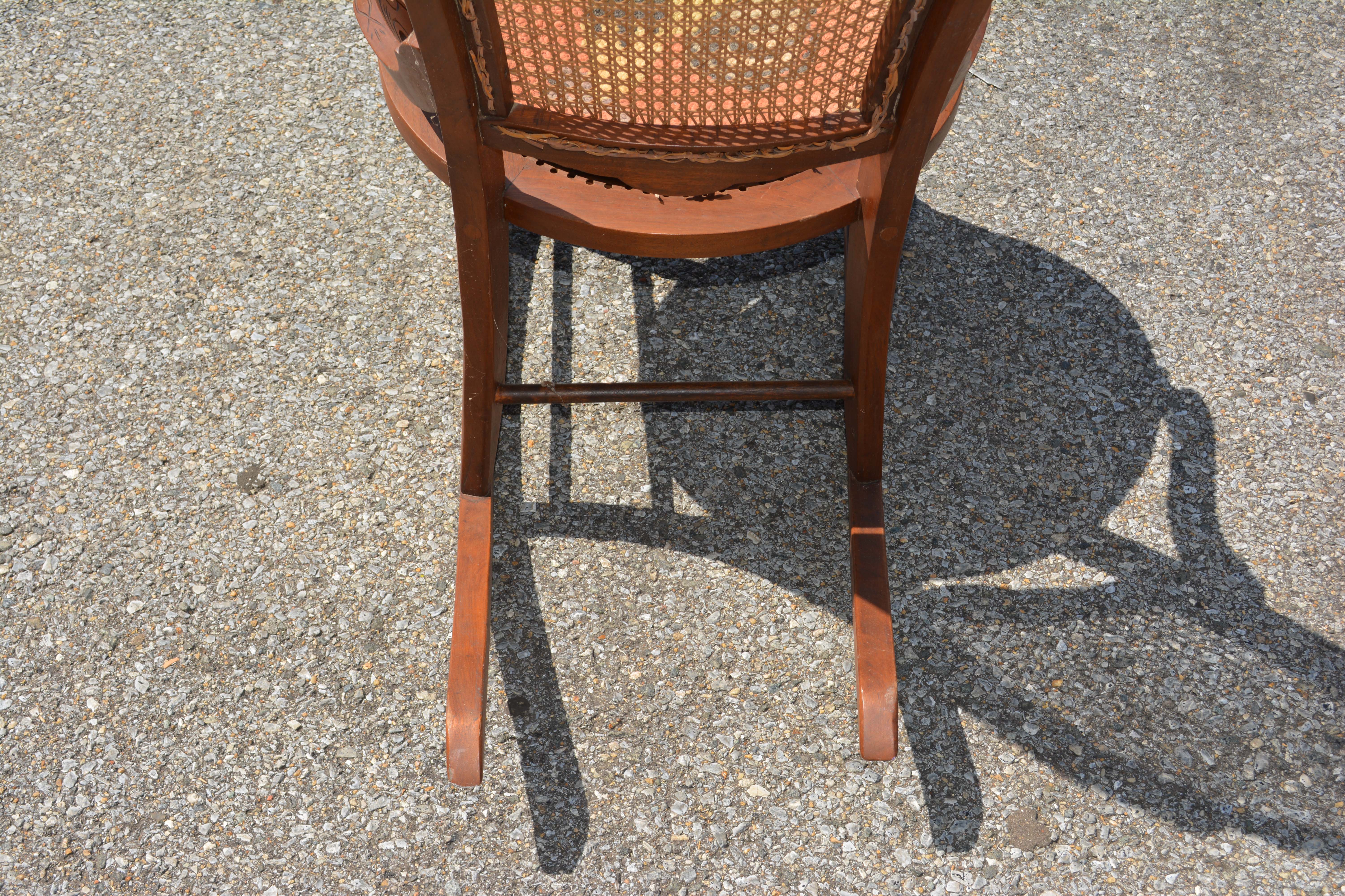 Victorian Style Rocking Chair with Changeable Seat Covers