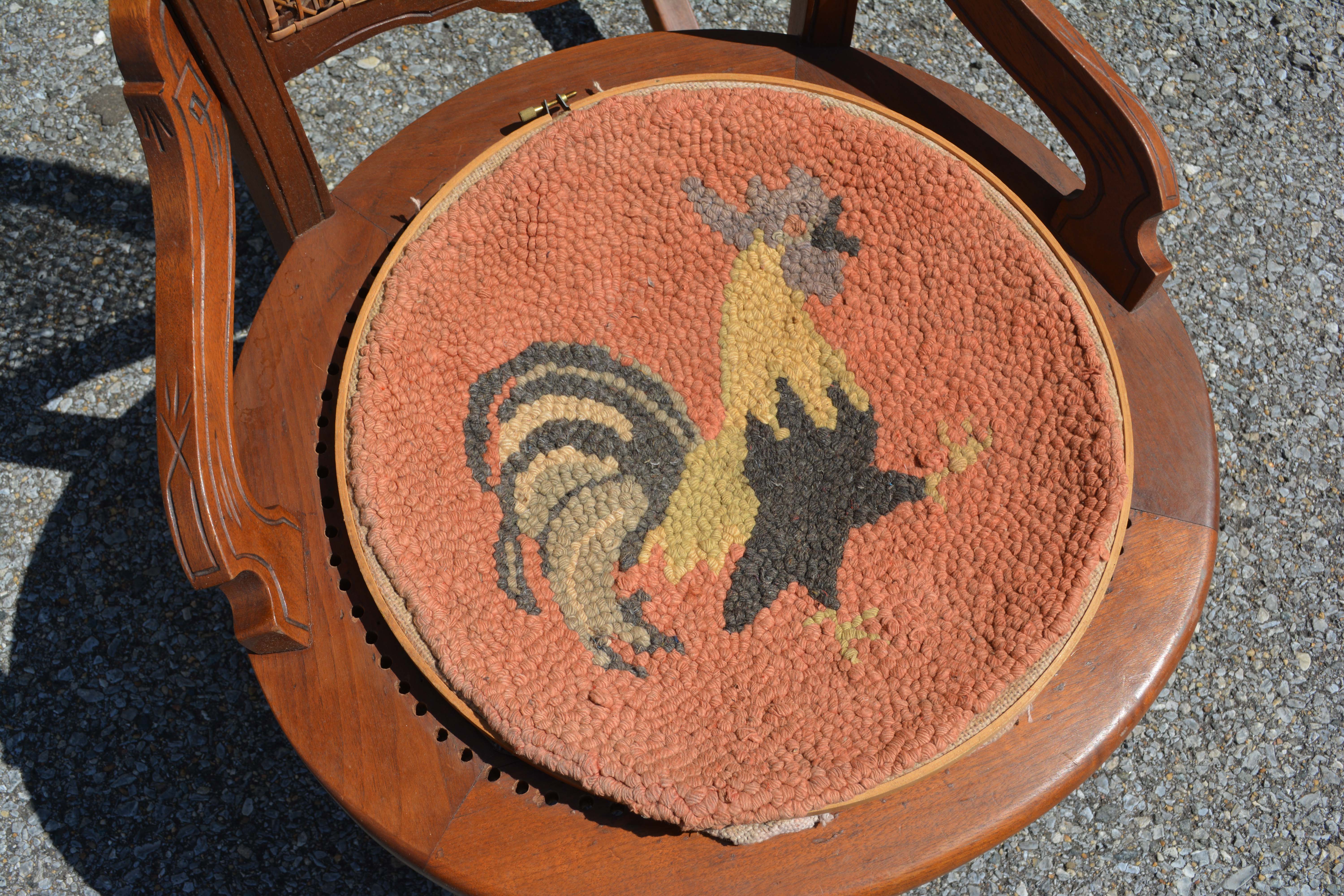Victorian Style Rocking Chair with Changeable Seat Covers