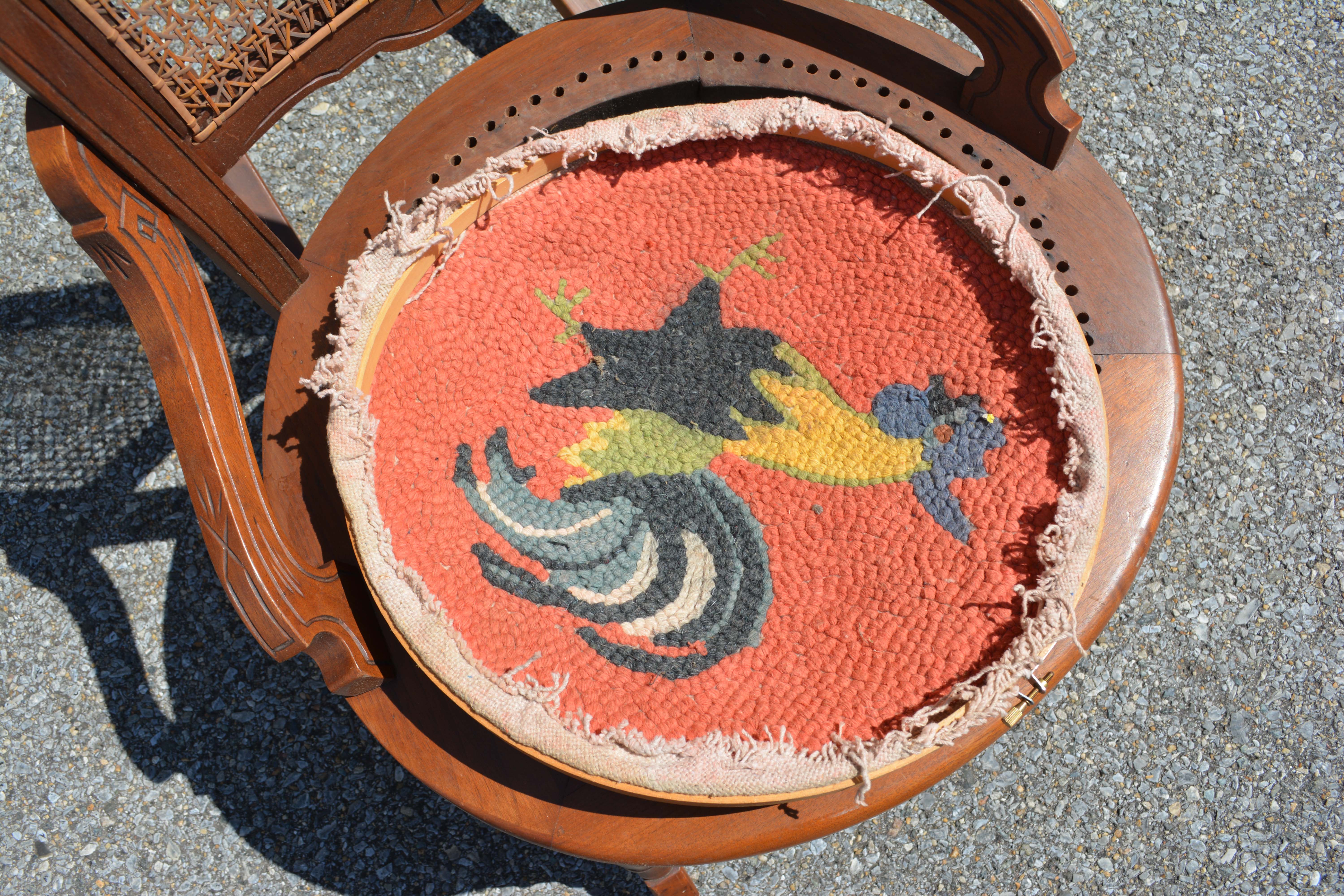 Victorian Style Rocking Chair with Changeable Seat Covers