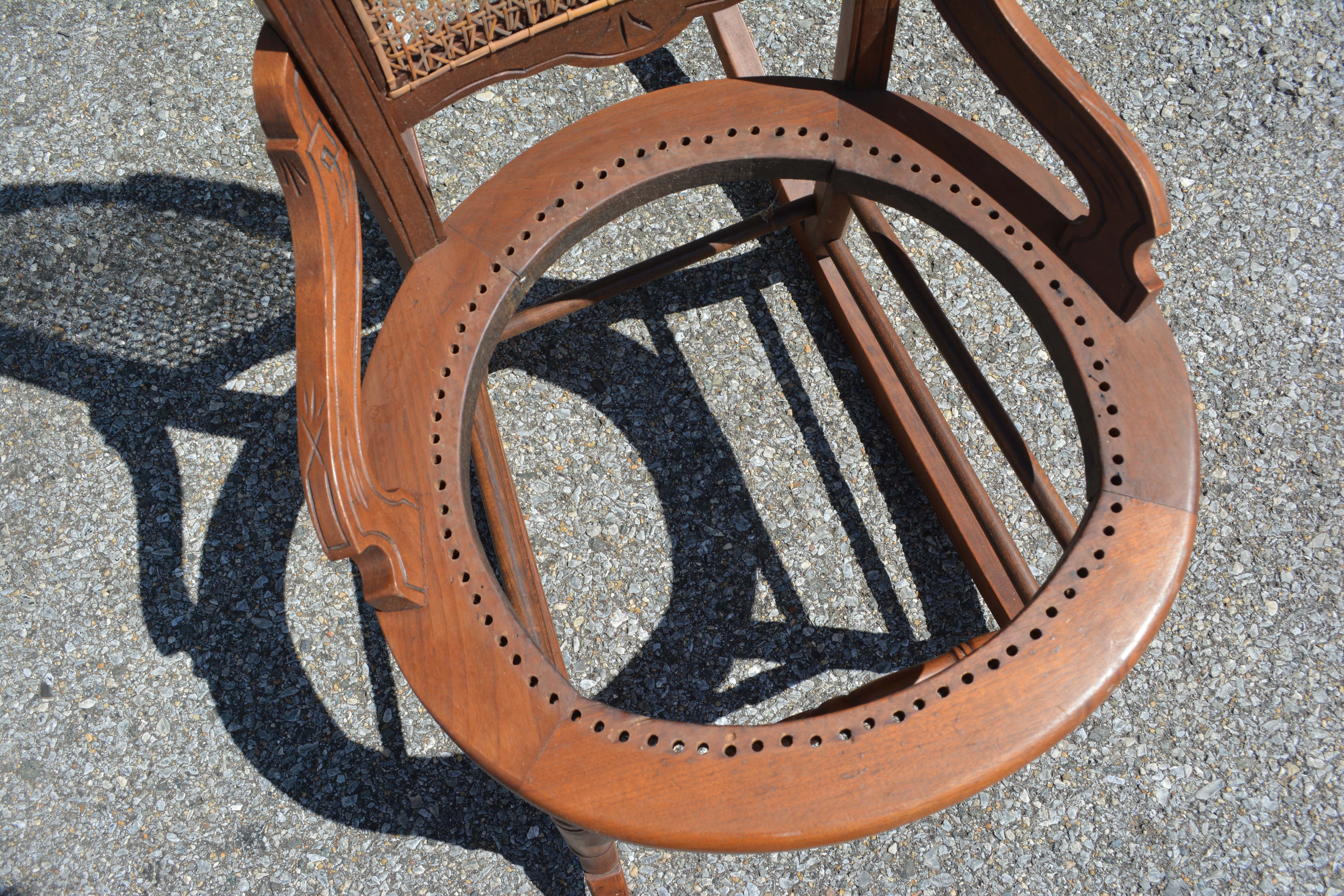 Victorian Style Rocking Chair with Changeable Seat Covers