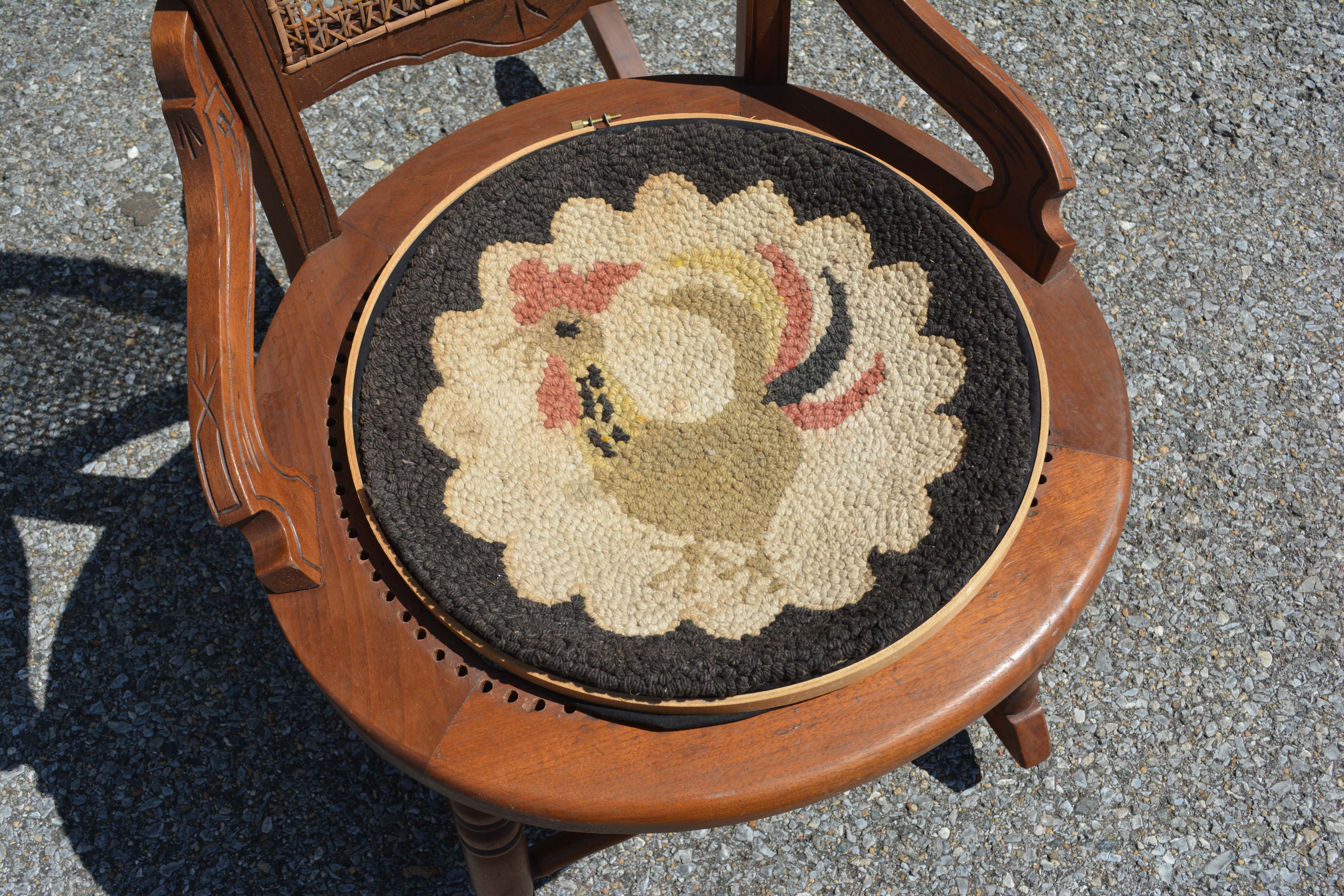 Victorian Style Rocking Chair with Changeable Seat Covers