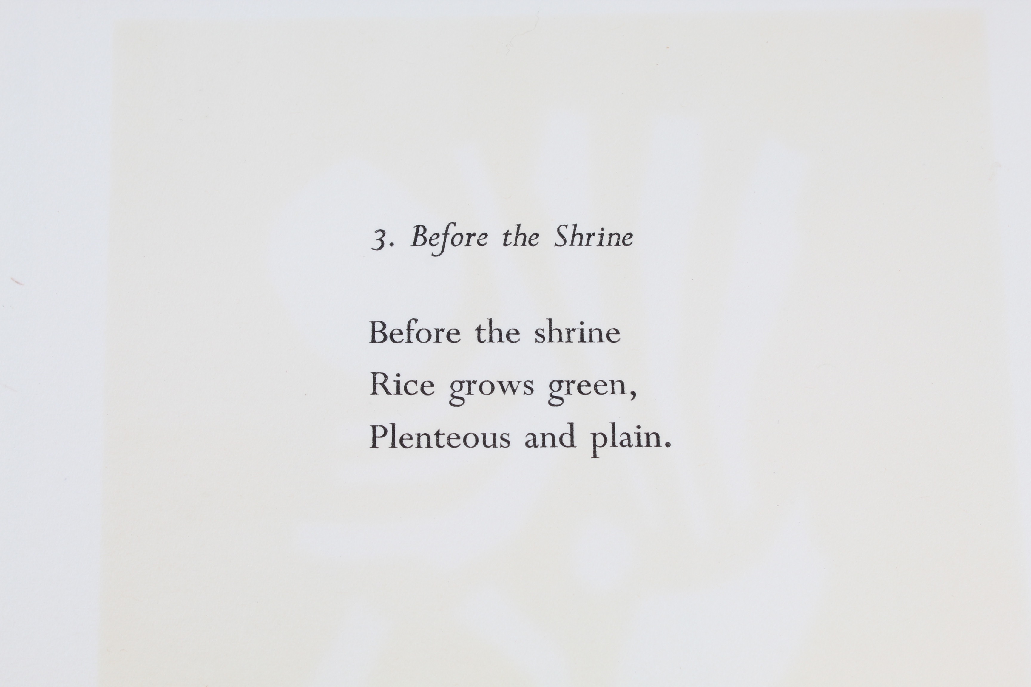 Haku Maki Woodblock Print "Poem 2"