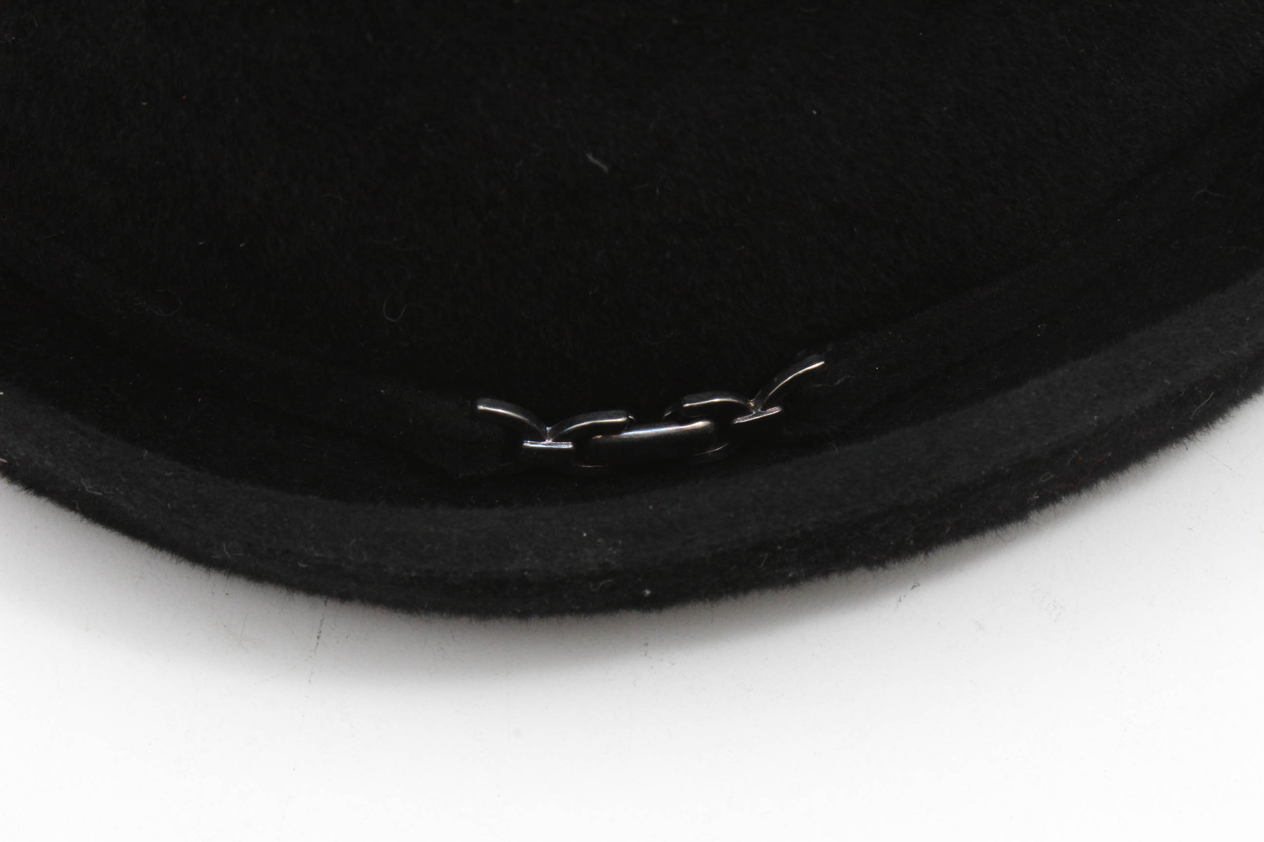 Philip Treacy London Black Rabbit Hair Felt Bucket Hat
