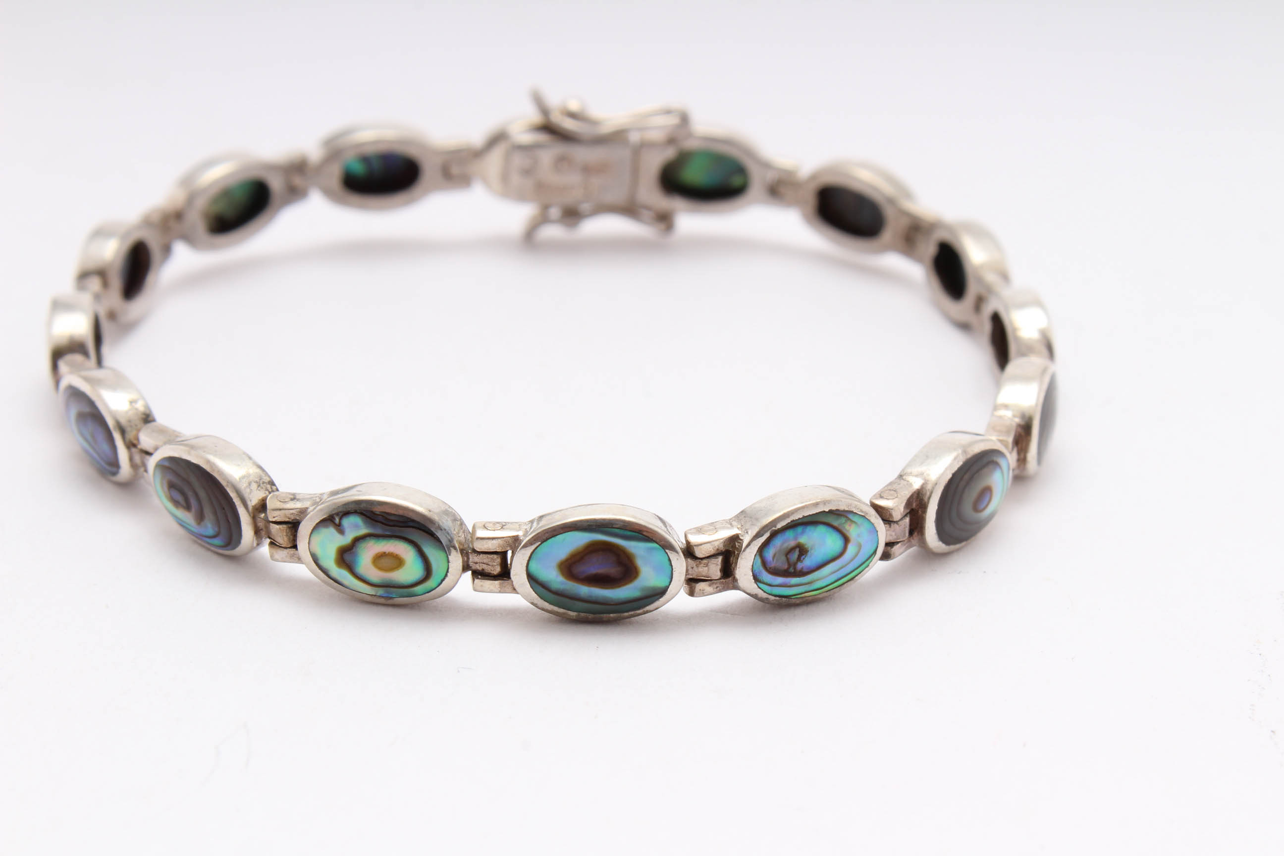 Sterling Silver Abalone Bracelet